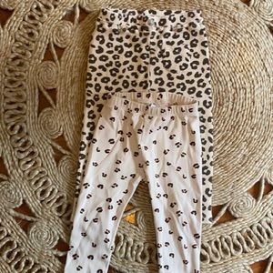 Zara leopard print leggings size 12-18M